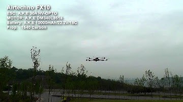 www.cnchelicopter.com airtechno FX10 Interlaced mode flying Demo