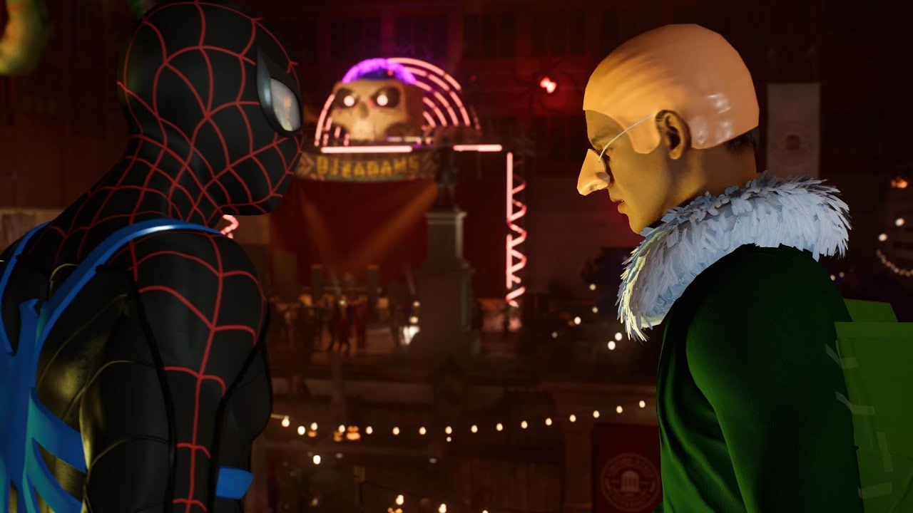 Pancadaria na festa a fantasia 4K ps5 Spiderman remastered