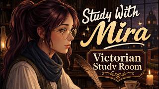 Study Across Time: Rainy Victorian Study Room | 5 Hours of Lofi for Deep Focus