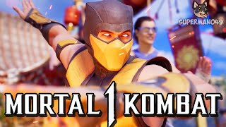 The BEST Brutality Ending With Janet Cage And Scorpion - Mortal Kombat 1: \\