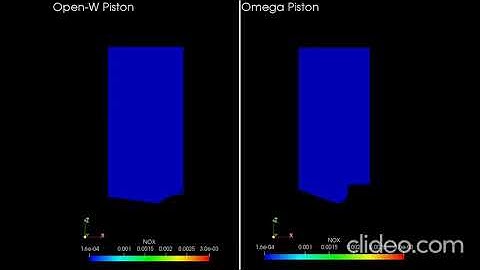 Emissions comparison of CAT 3410 engine with 2 different piston designs