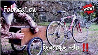 Fabrication d'une remorque à vélo avec de la récupération - #remorque #velo #récupération