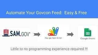 Sam.gov to Google Sheets: Automate Your Govcon Business Development