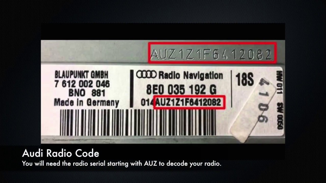 chrysler radio code unlock code by serial number