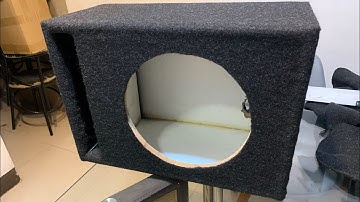 how to carpet a speaker box/subwoofer box| DIY
