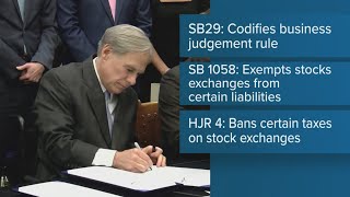 Gov. Abbott signs three bills into law with goal to attract more businesses to relocate to Texas