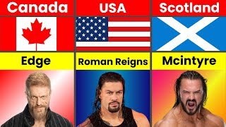 Famous WWE Wrestlers From Different Countries | Wrestler Nationality