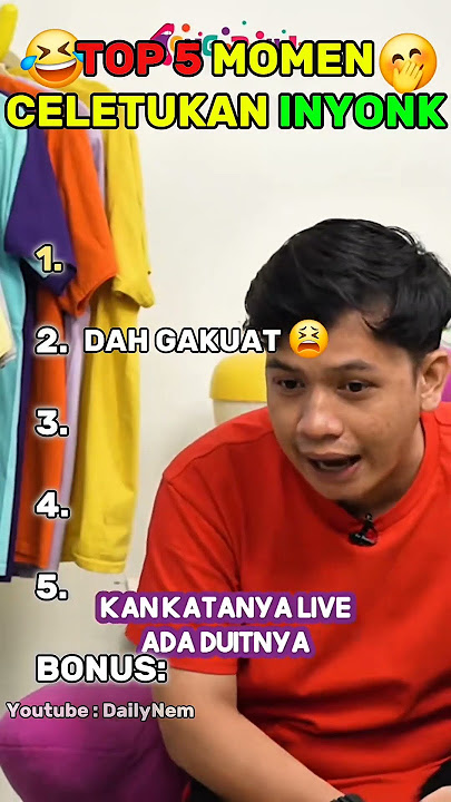 TOP 5 MOMEN CELETUKAN INYONK #inyonk #inyong #komedi #lucu #beranda #shorts