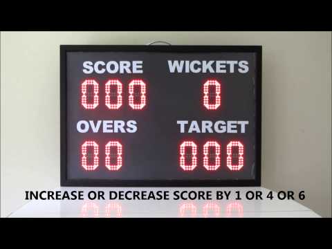 STAR DIGITAL CRICKET SCORE BOARD -- LARGE SCORE