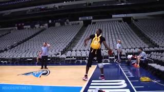 LeBron James \& Dwight Howard Make Full Court Shots