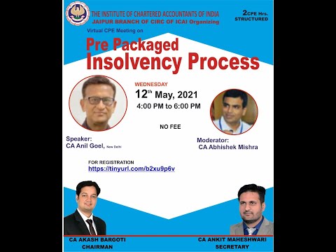 VCM on Pre Packaged Insolvency Process