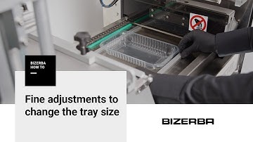 Bizerba How-To: fine adjustments for quick tray size change on TPC15