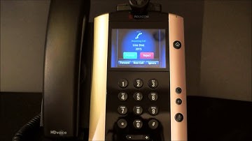 Infradapt Training Video - Polycom VVX 500 Business Media Phone Reject or Ignore a Call