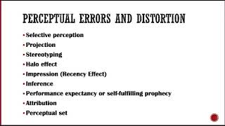 Perceptual Errors