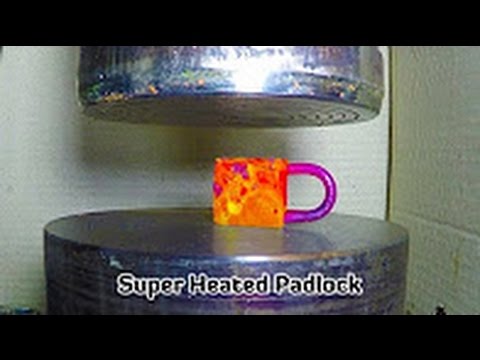 Hydraulic Press | Small Super Heated Padlock