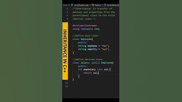 inheritance in c++@ensolutions5210 #inheritance #oop