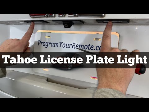 2015 – 2020 Chevy Tahoe License Plate Light – How To Remove Replace Change Bulb  – Chevrolet DIY