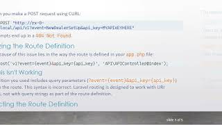Resolving the 404 Error on Laravel API POST Requests: A Clear Guide