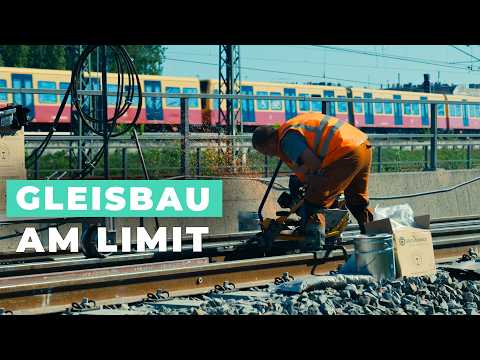 Track construction under time pressure - 54 hours to replace a switch and a section of track