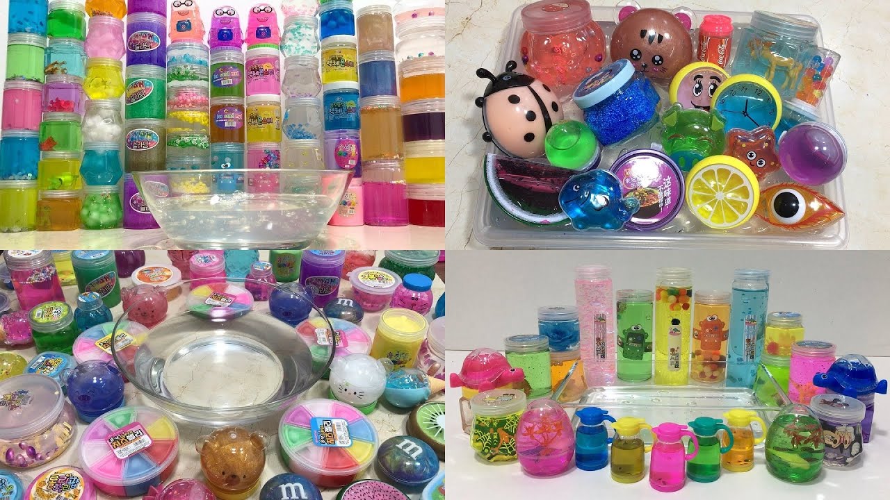 SPECIAL SERIES Mixing Store Bought Slime Into Clear Slime - Most Satisfying Videos 