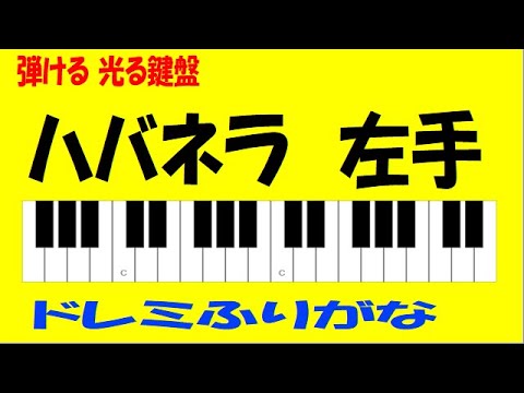ハバネラ　左手　ドレミ鍵盤つき