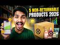 Top 5 Non-Return Products 😱 | Amazon, Flipkart & Meesho Guide 2026 #ecommercetips #earn #ecommerce