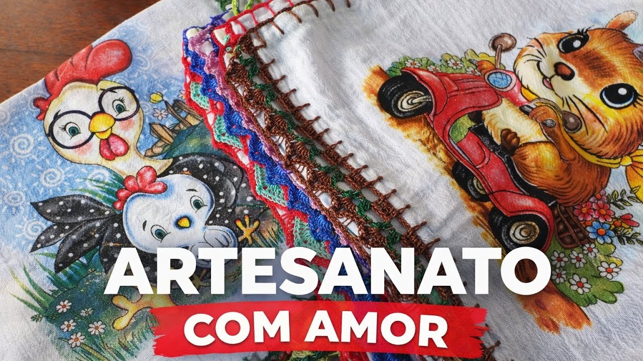 Mais uma encomenda de pano de prato 😍