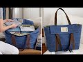 🧳Make a Flap Travel Bag from Old Jeans – Genius Tips to Save Money at Home!