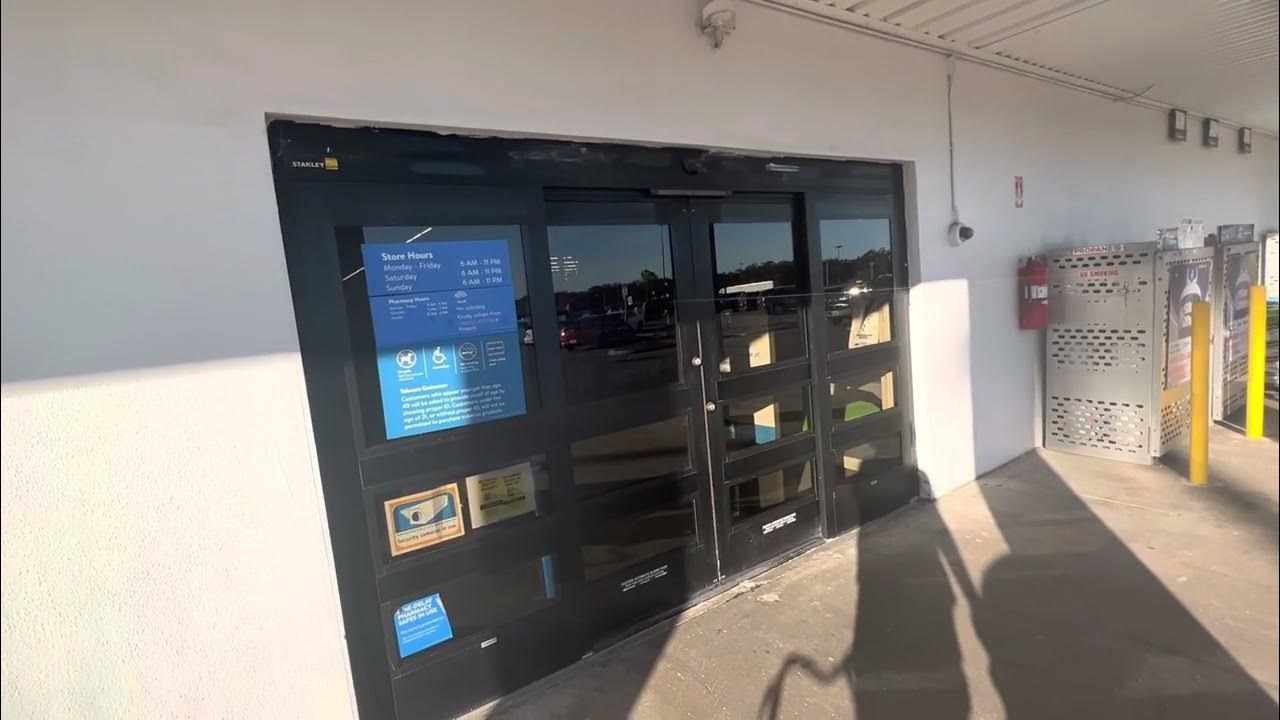 Stanley automatic doors clicking when opening and closing walmart