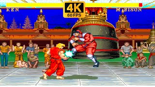 KEN ➤ Street Fighter II' Champion Edition ➤ (Hardest) ➤ 4K 60 FPS