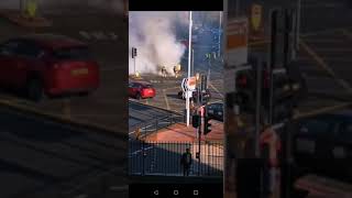 Car Fire Eplosion Caught On Dash Cam Uk