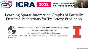 ICRA2022: Sparse Interaction Graphs of Partially Detected Pedestrians for Trajectory Prediction