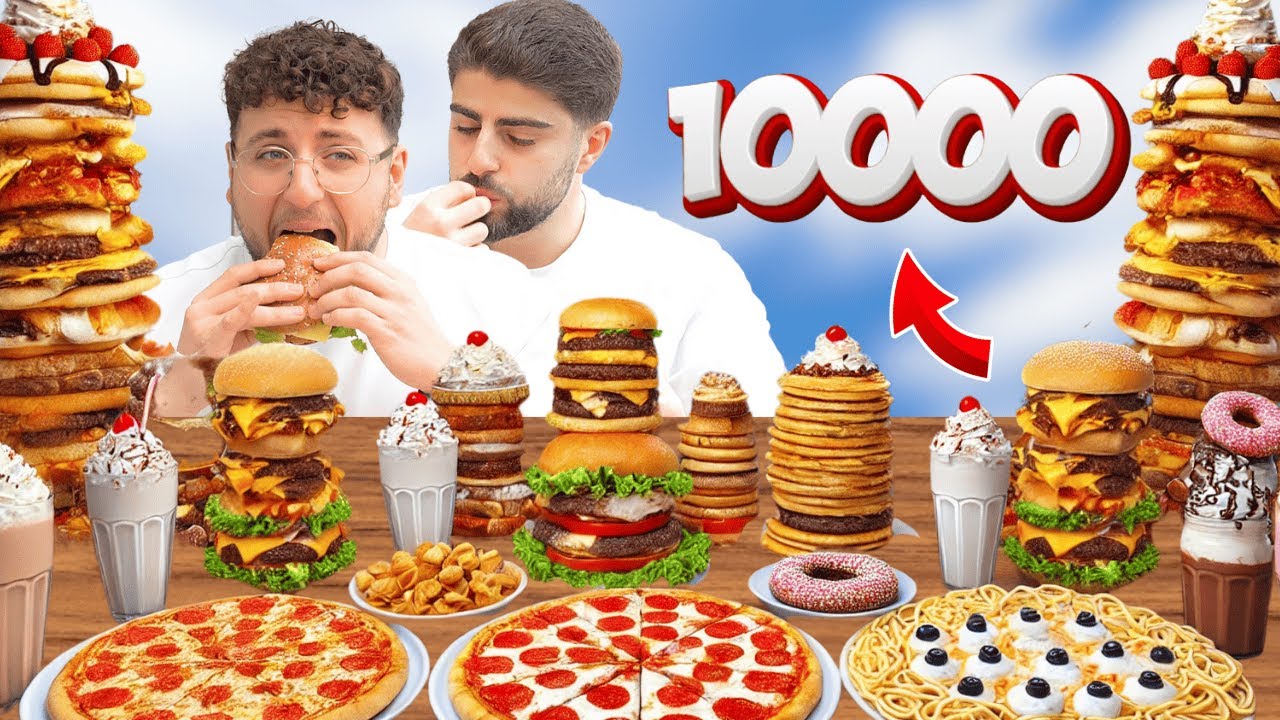 WIJ DOEN DE 10.000 CALORIE CHALLENGE BINNEN DE 12 UUR