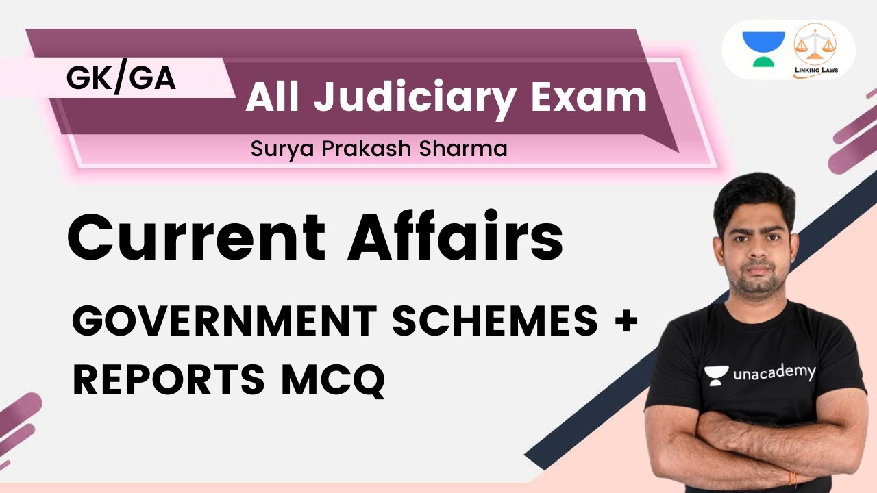 Current Affairs | Government schemes + Reports MCQ | All Judiciary Exam | Surya Prakash Sharma