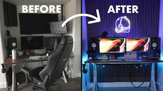 Transform your editing setup! Slat wood panel install