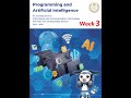 البرمجة و الذكاء الاصطناعي اولي ثانوي لغات شرح و تقييمات اسبوع 3