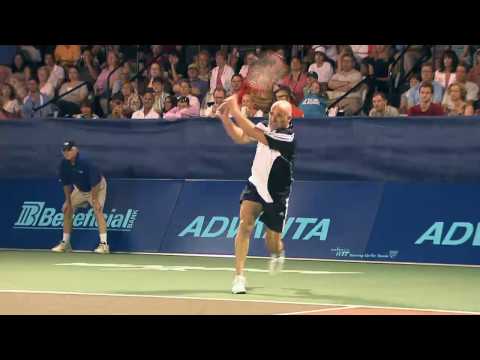 Andre Agassi Hitting in High Definition