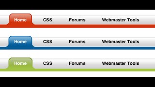 CSS Tutorial For Beginners Full 5 Horizontal menus tutorial with css and html