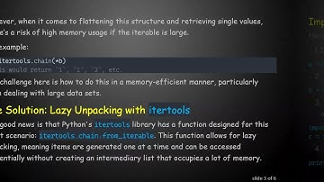 Efficiently Yield Single Values from a Map of Iterable in Python
