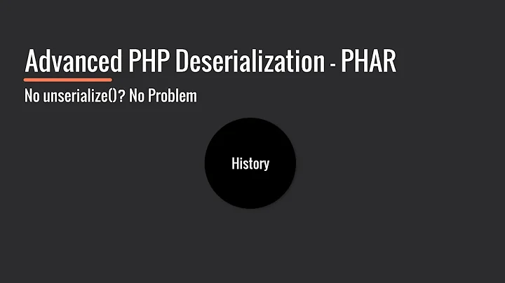 Advanced PHP Deserialization - Phar Files