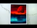 Abstract Sunset | Landscape Painting | Easy for Beginners