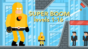 The Superhero League gameplay / levels 1-16 Super Boom / chapter 1 walkthrough / android ios