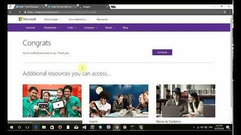Activating Azure for students-Microsoft Imagine Account
