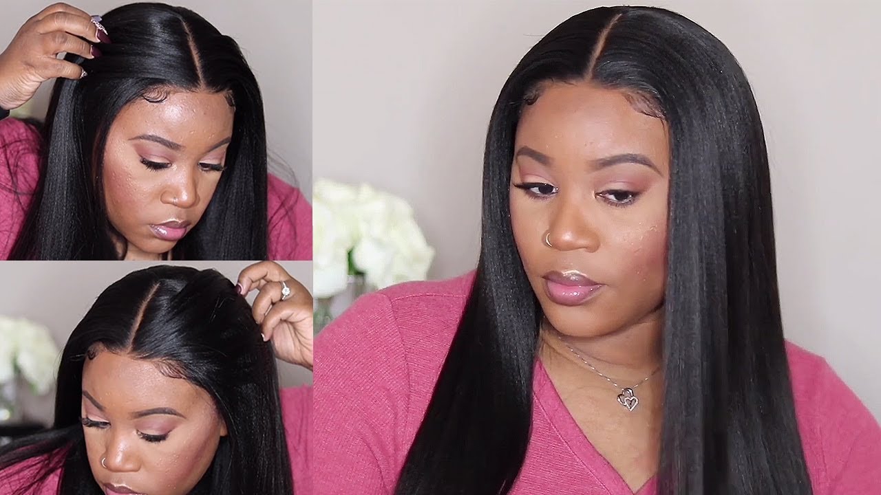 Natural Density I Straight Out The Box Yaki Straight Lace Front Wig I ...