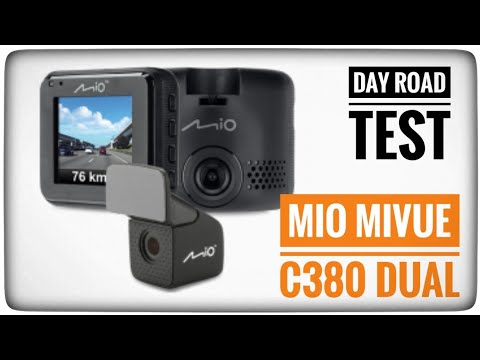 Mio MiVue C380 Dual wideorejestrator - day road test - 1080p/30fps/f1.8/130º | ForumWiedzy