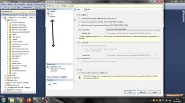 Restaurar Backup de Base de Datos - SQL Server