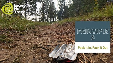 Principle 6: Pack It In, Pack It Out