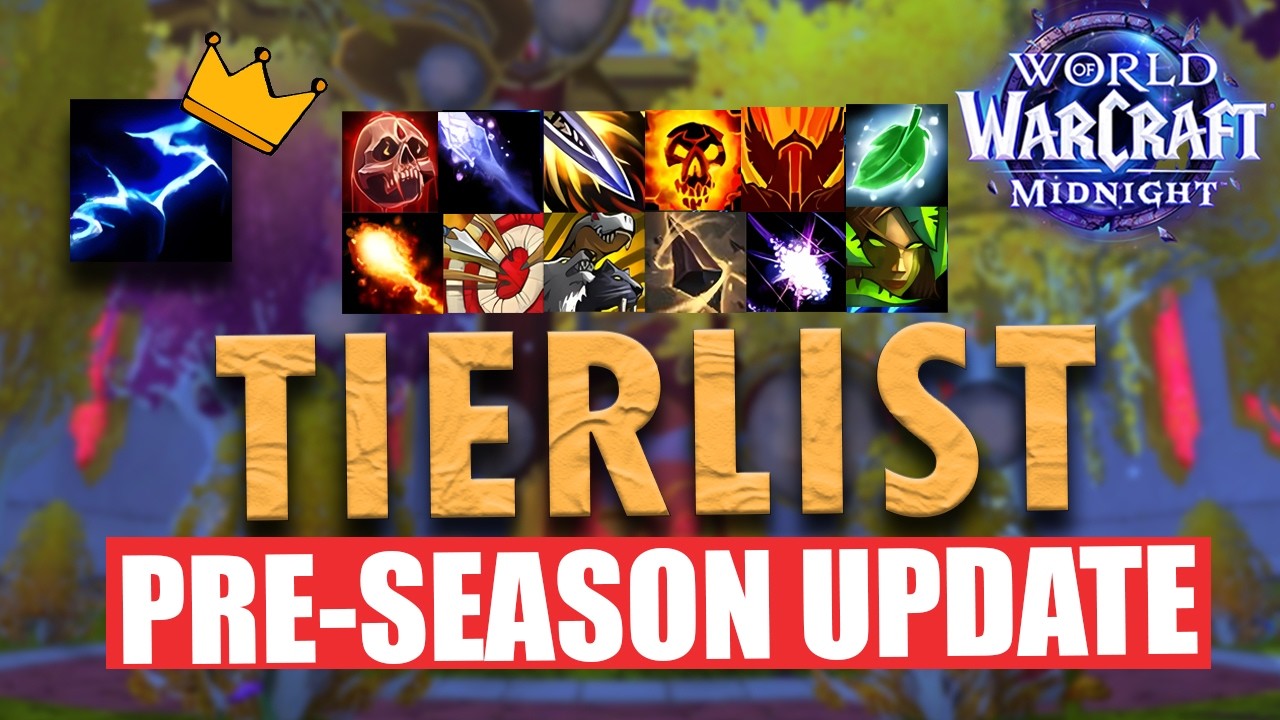 M+ TIERLIST — Pre-Season UPDATE — Ranking ALL SPECS & CLASSES | Midnight