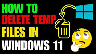 how to delete temporary files in windows 11 // clear or remove temp files windows 11   2024