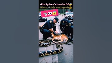 Python attack cow🐄😱 | cow attack | tiger vs python | animal rescue team | @Wildshikaari007